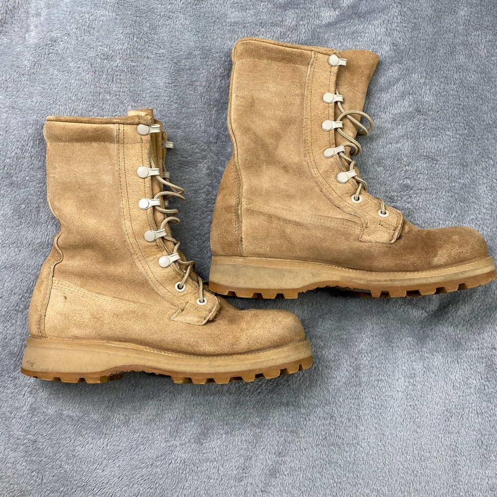 Belleville ICWT Military Combat Boots Gore-Tex Tan Suede Vibram Sole Men 3.5‎ R